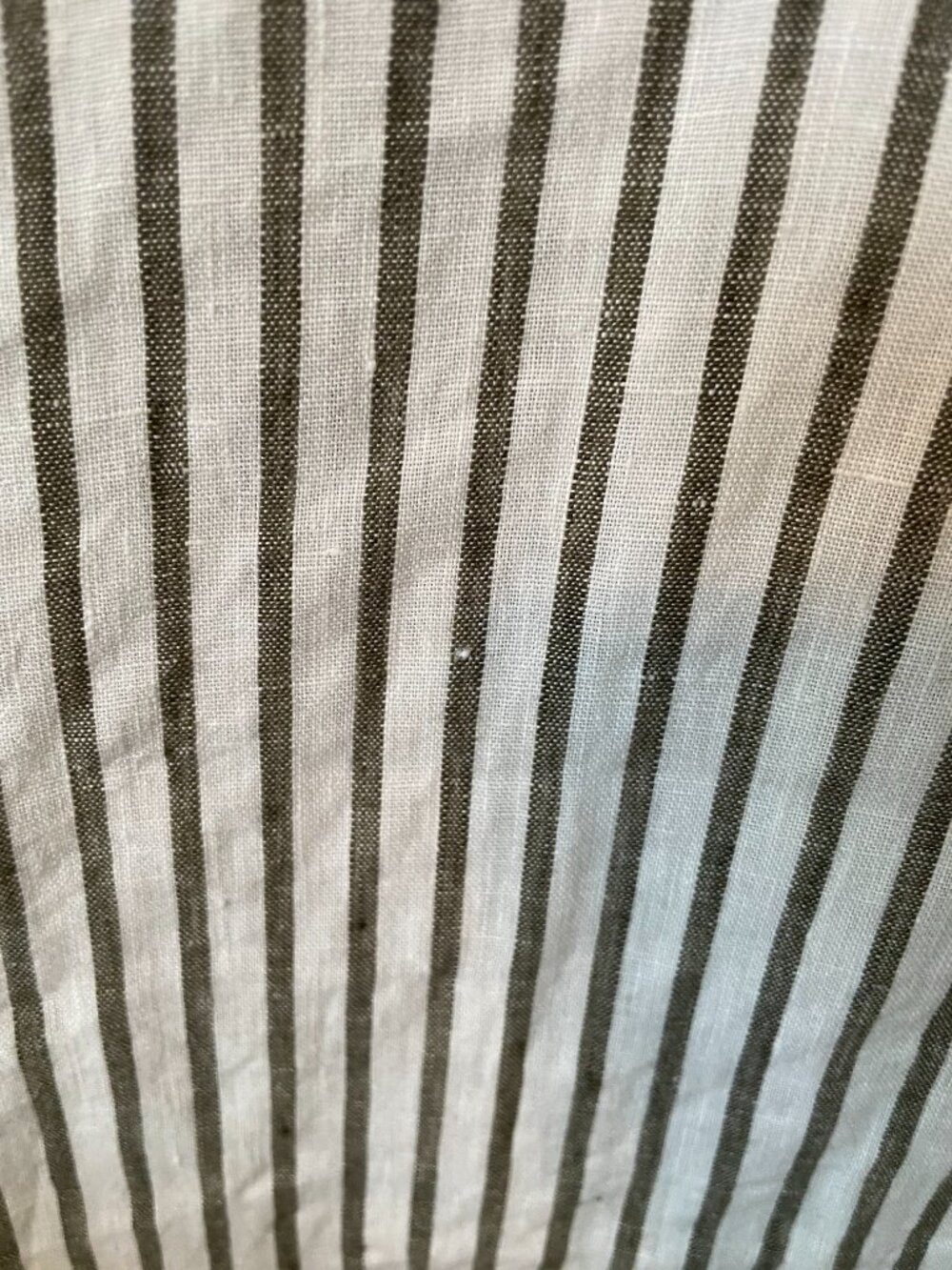 J. JILL LOVE LINEN XL Striped Button Down Long Sleeve Grey & White - Picture 7 of 10